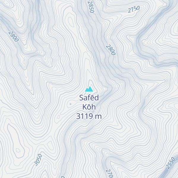 Map of Safēd Kōh