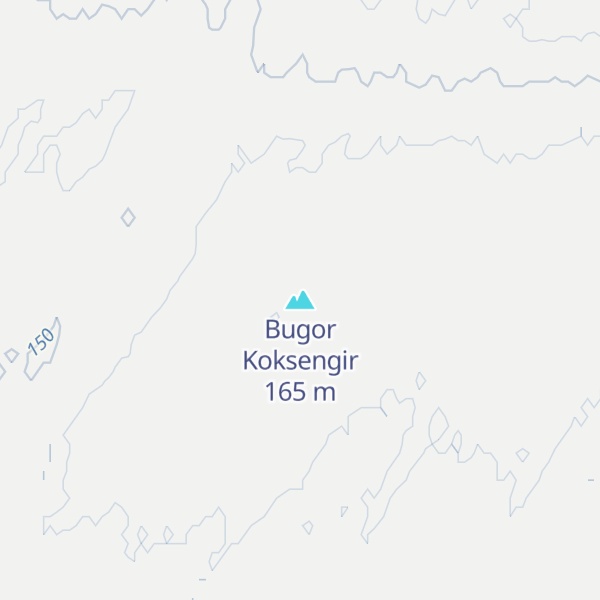 Map of Bugor Koksengir