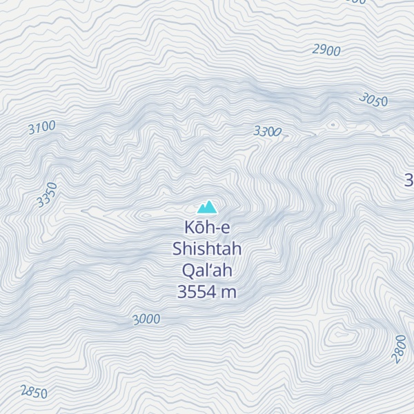 Map of Kōh-e Shishtah Qal‘ah