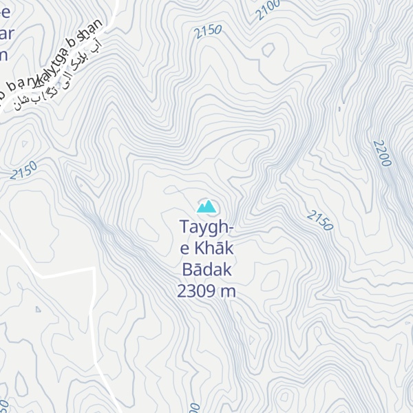 Map of Taygh-e Khāk Bādak