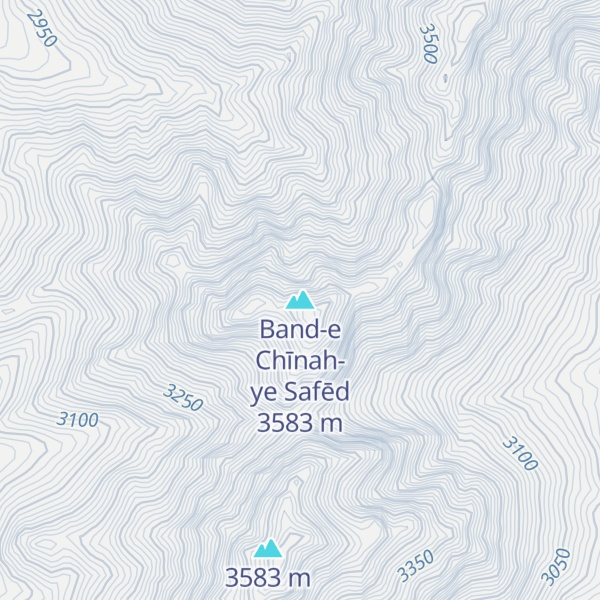 Map of Band-e Chīnah-ye Safēd
