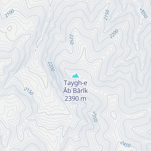 Map of Taygh-e Āb Bārīk