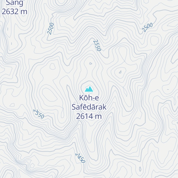 Map of Kōh-e Safēdārak