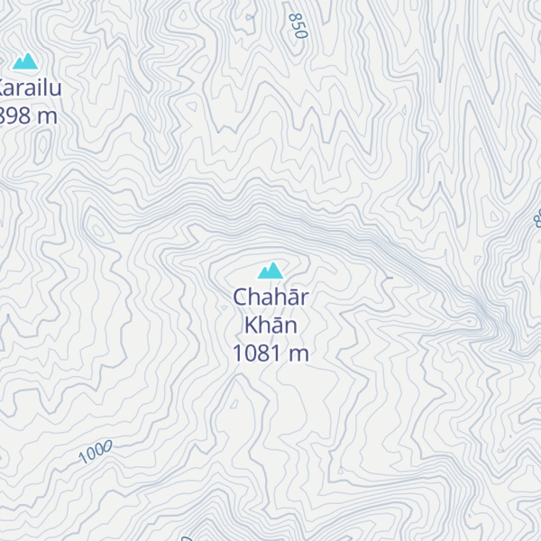 Map of Chahār Khān