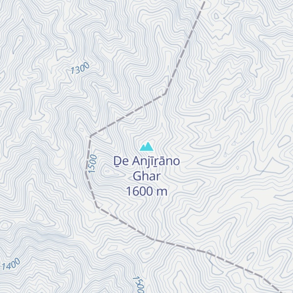 Map of Ḏe Anjīṟāno Ghar
