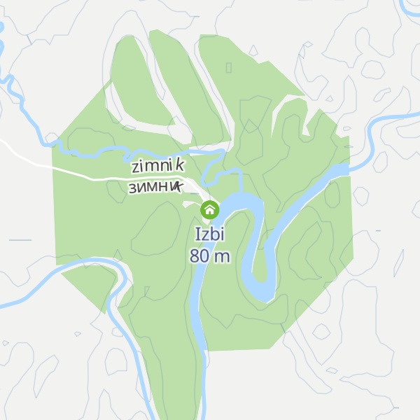 Map of Izbi