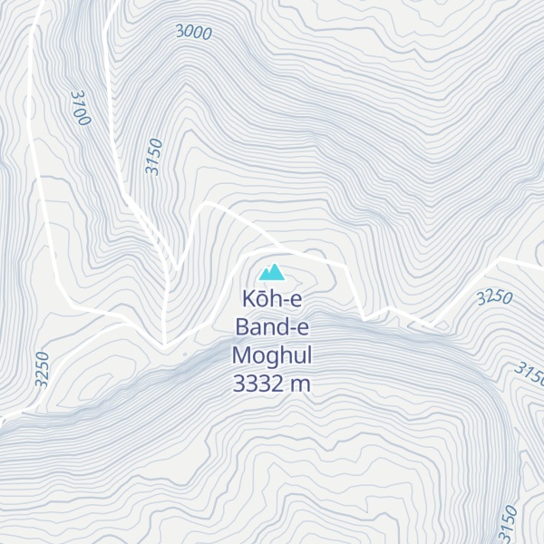 Map of Kōh-e Band-e Moghul