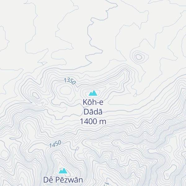 Map of Kōh-e Dādā