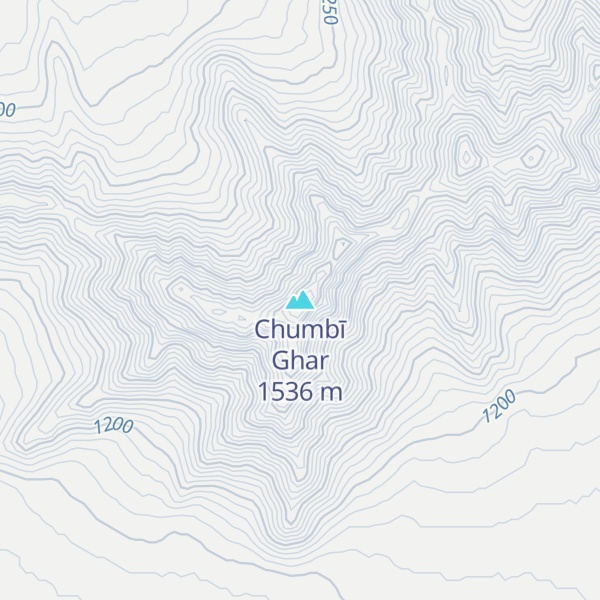 Map of Chumbī Ghar