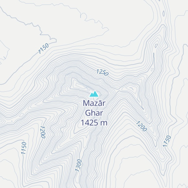 Map of Mazār Ghar