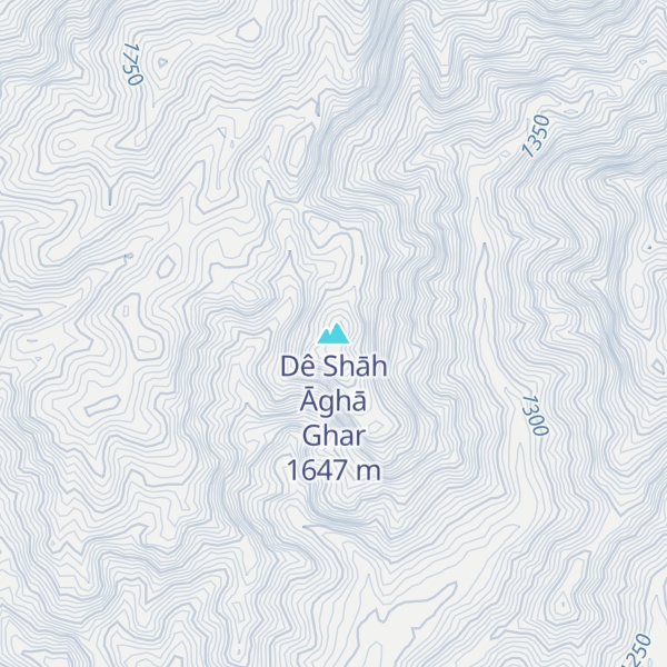 Map of Dê Shāh Āghā Ghar
