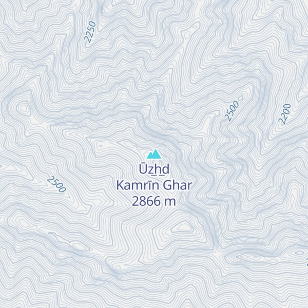 Map of Ūz̲h̲d Kamrīn Ghar