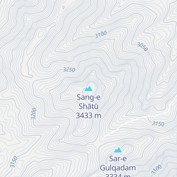 Map of Sang-e Shātū