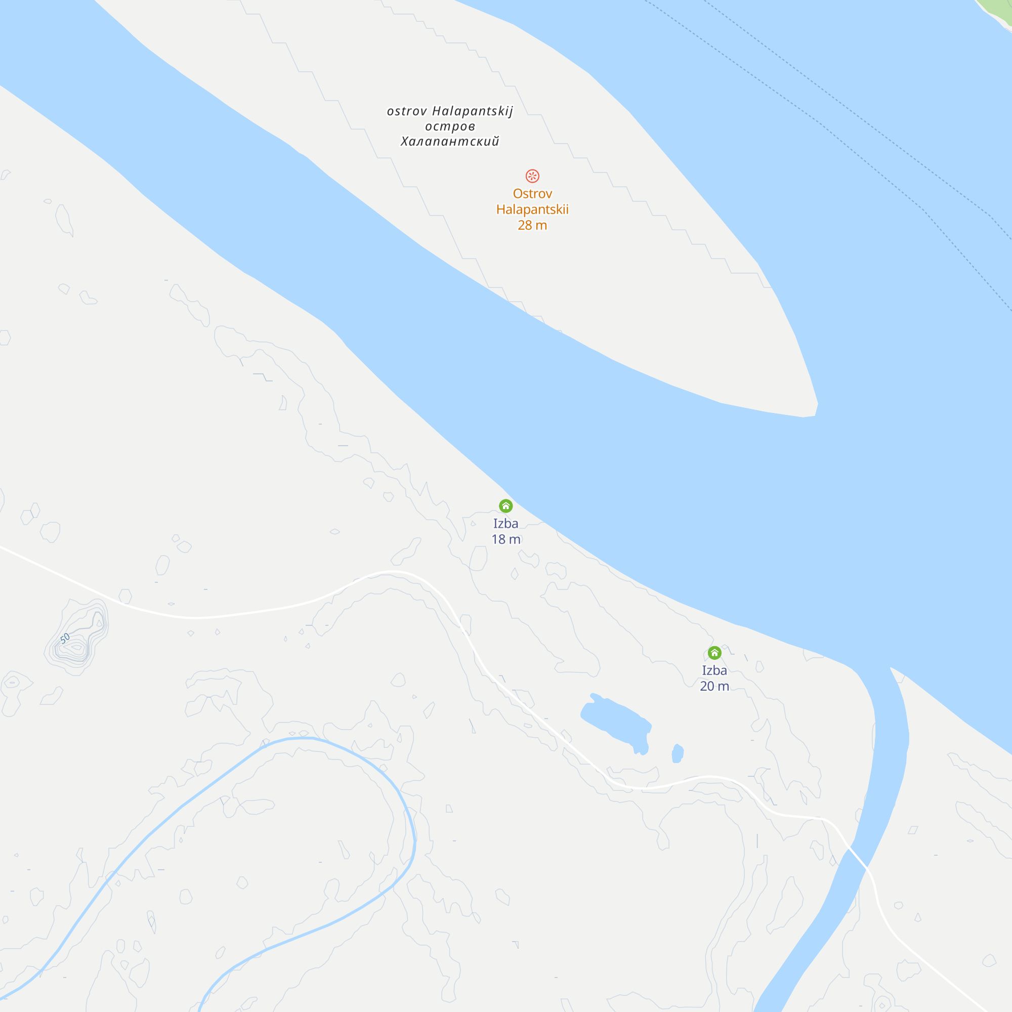 Izba map