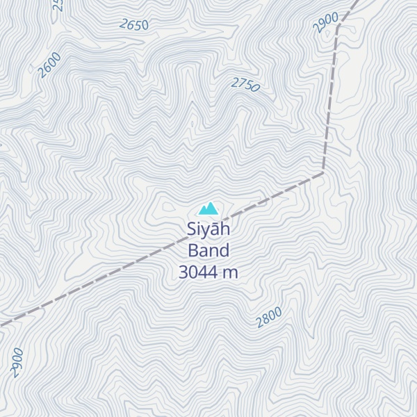 Map of Siyāh Band