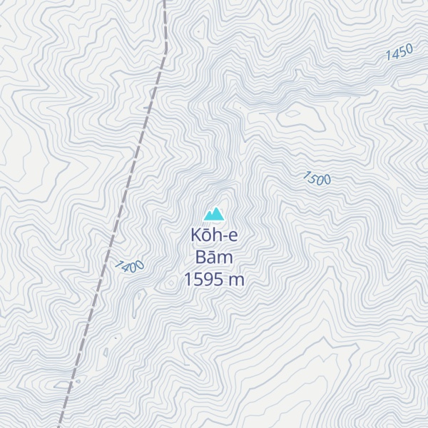 Map of Kōh-e Bām