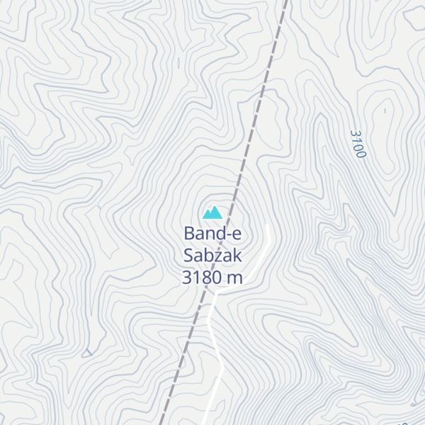 Map of Band-e Sabzak