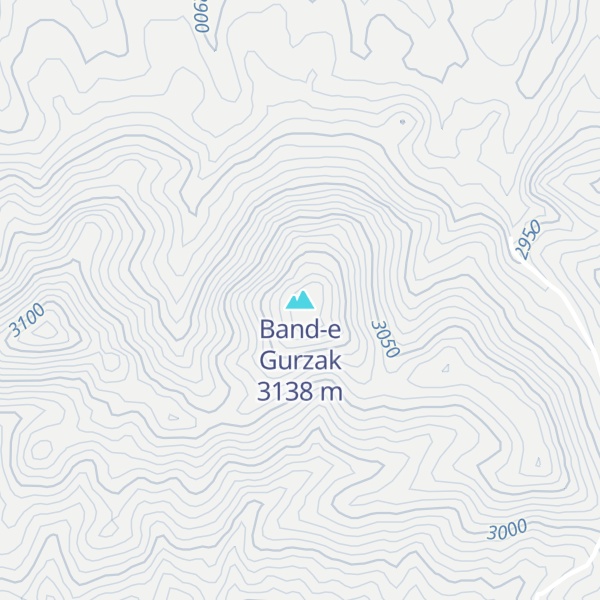 Map of Band-e Gurzak
