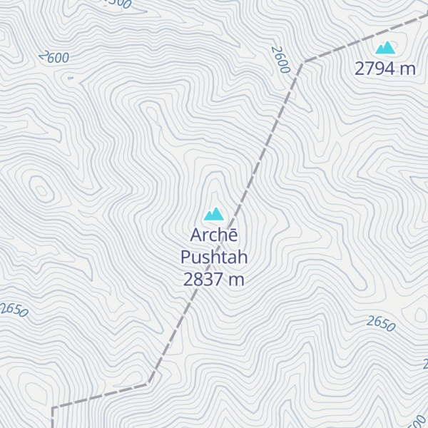 Map of Archē Pushtah