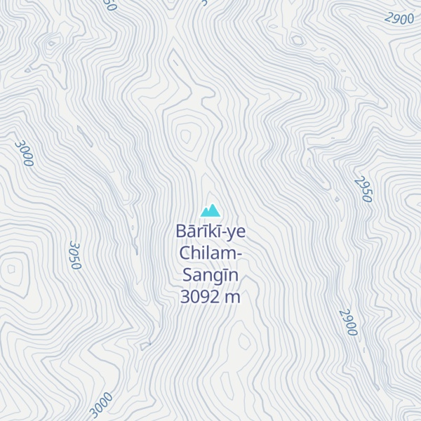 Map of Bārīkī-ye Chilam-Sangīn
