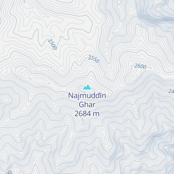 Map of Najmuddīn Ghar
