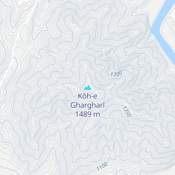Map of Kōh-e Ghargharī