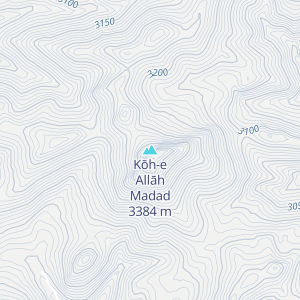 Map of Kōh-e Allāh Madad