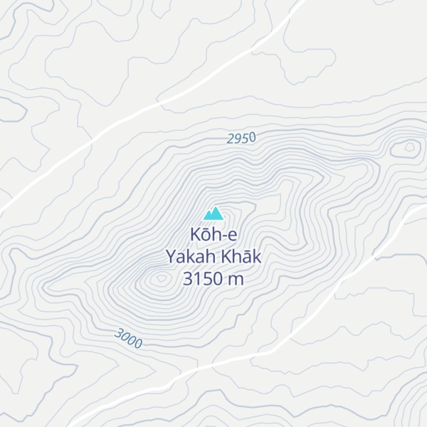 Map of Kōh-e Yakah Khāk