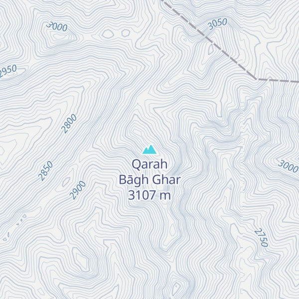 Map of Qarah Bāgh Ghar