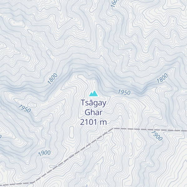 Map of Tsāgay Ghar