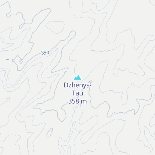Map of Dzhenys-Tau