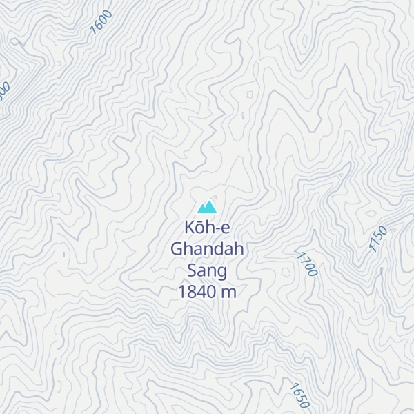 Map of Kōh-e Ghandah Sang