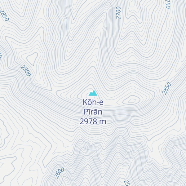 Map of Kōh-e Pīrān