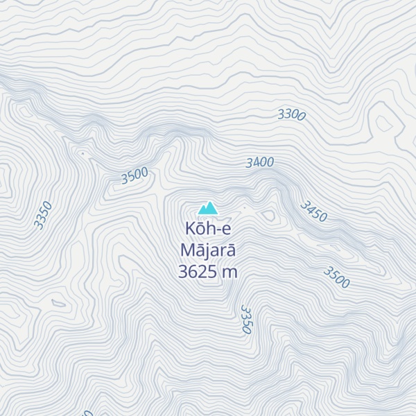 Map of Kōh-e Mājarā