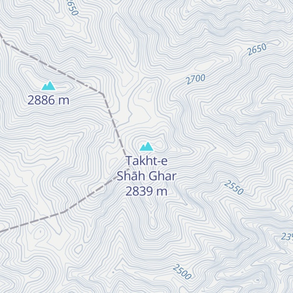 Map of Takht-e Shāh Ghar