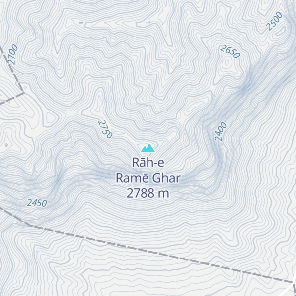 Map of Rāh-e Ramē Ghar