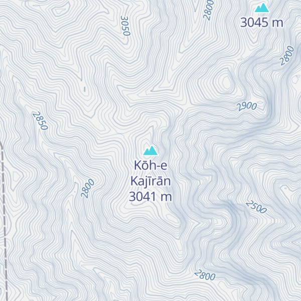 Map of Kōh-e Kajīrān