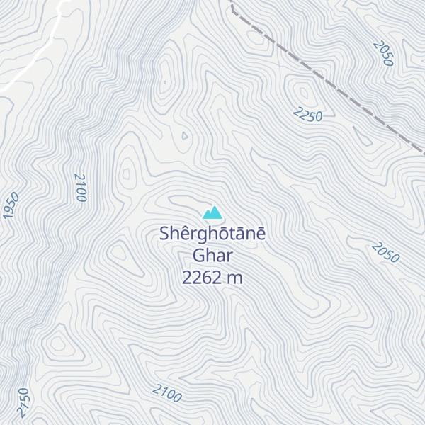 Map of Shêrghōtānē Ghar