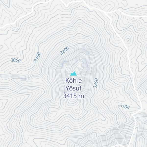 Map of Kōh-e Yōsuf