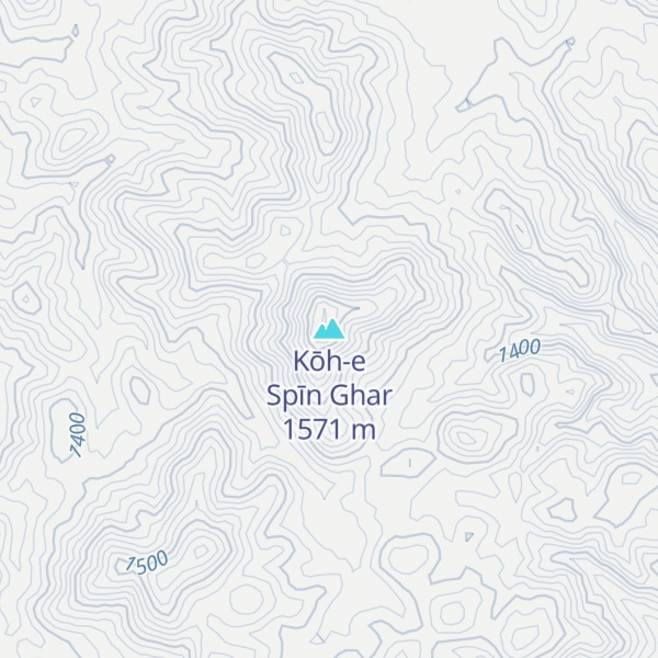 Map of Kōh-e Spīn Ghar