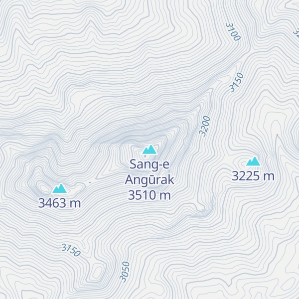 Map of Sang-e Angūrak