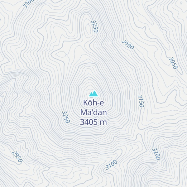 Map of Kōh-e Ma‘dan