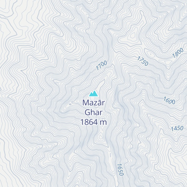 Map of Mazār Ghar