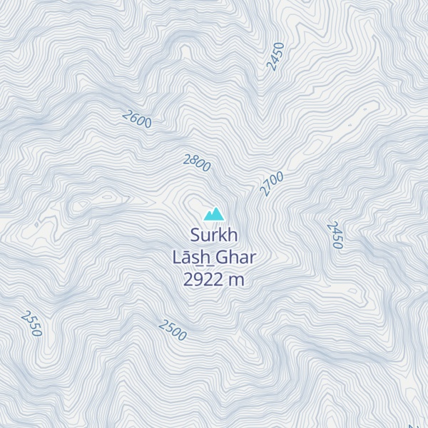 Map of Surkh Lās̲h̲ Ghar