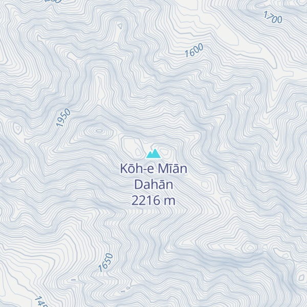 Map of Kōh-e Mīān Dahān