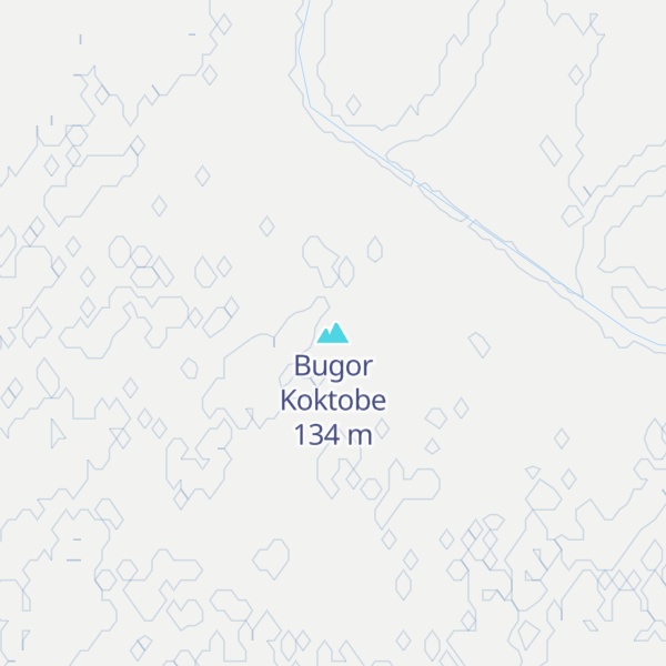 Map of Bugor Koktobe
