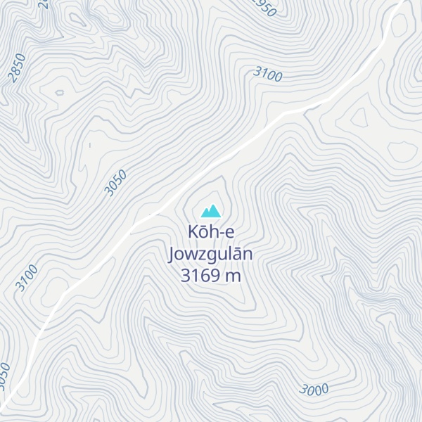 Map of Kōh-e Jowzgulān