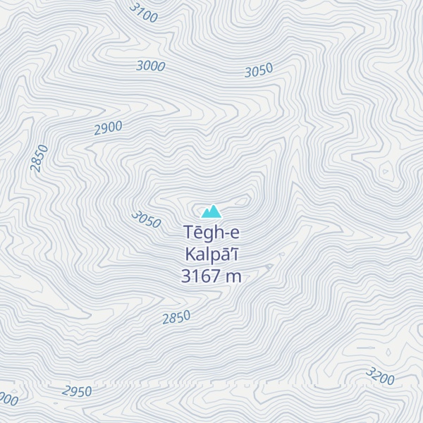 Map of Tēgh-e Kalpā’ī