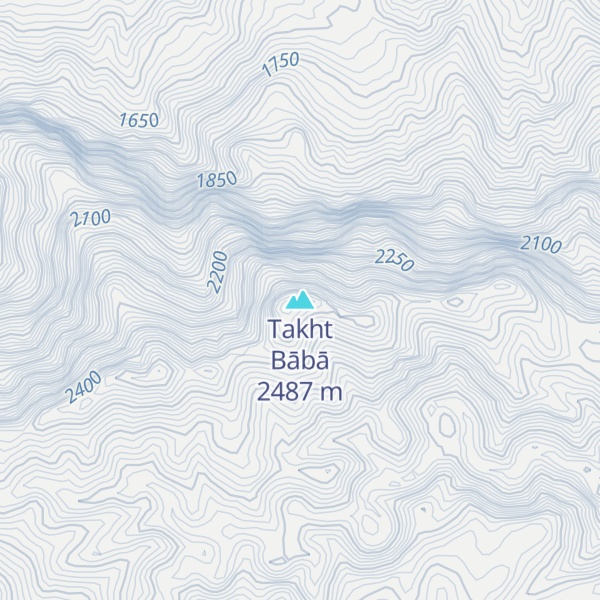 Map of Takht Bābā