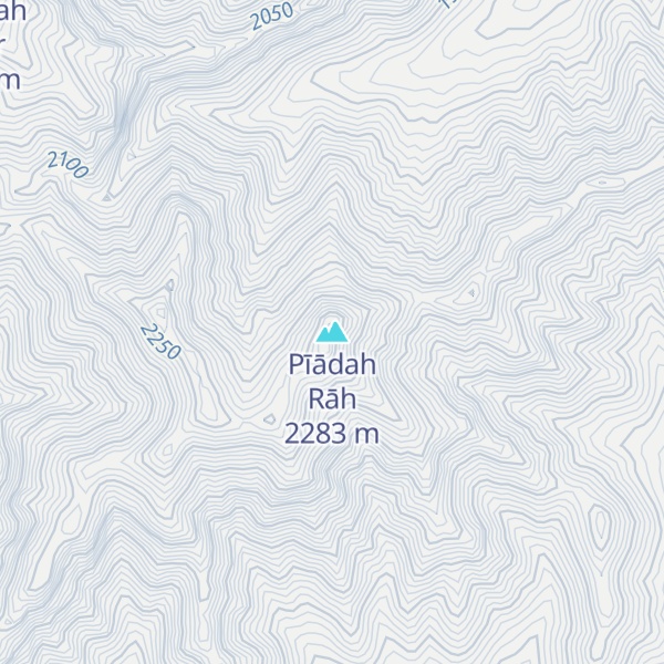 Map of Pīādah Rāh